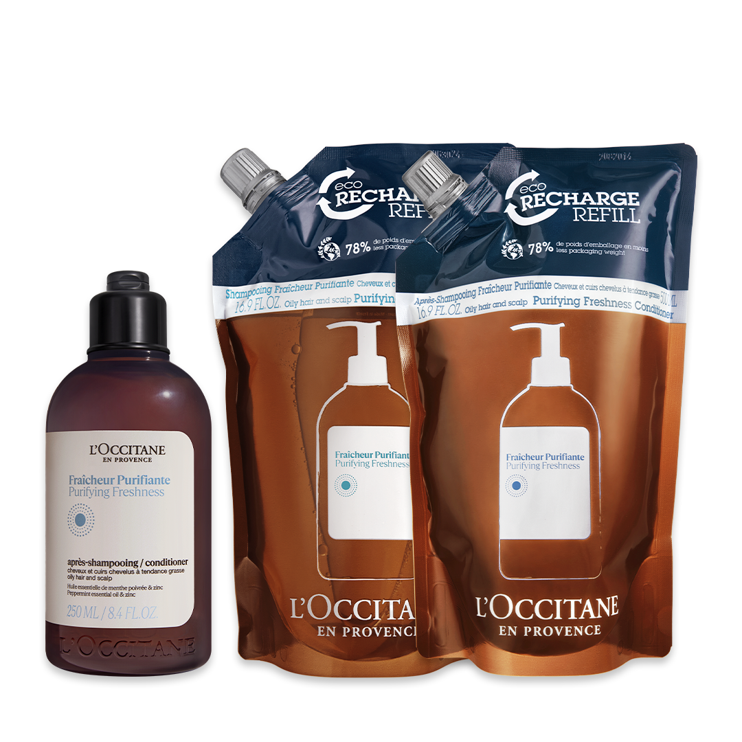 Combo Eco-Refil Shampoo e Condicionador Purificante Aromacologia